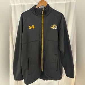 Missouri Tigers Mizzou Under Armour Loose Black Gold Full Zip Jacket Men’s XL